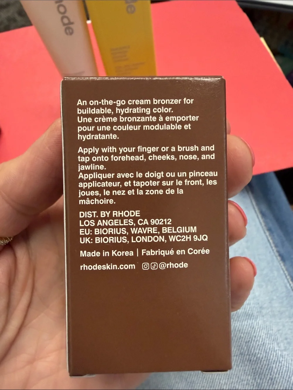 RHODE Pineapple Refresh Cleanser & Pocket Bronze Set in Sip